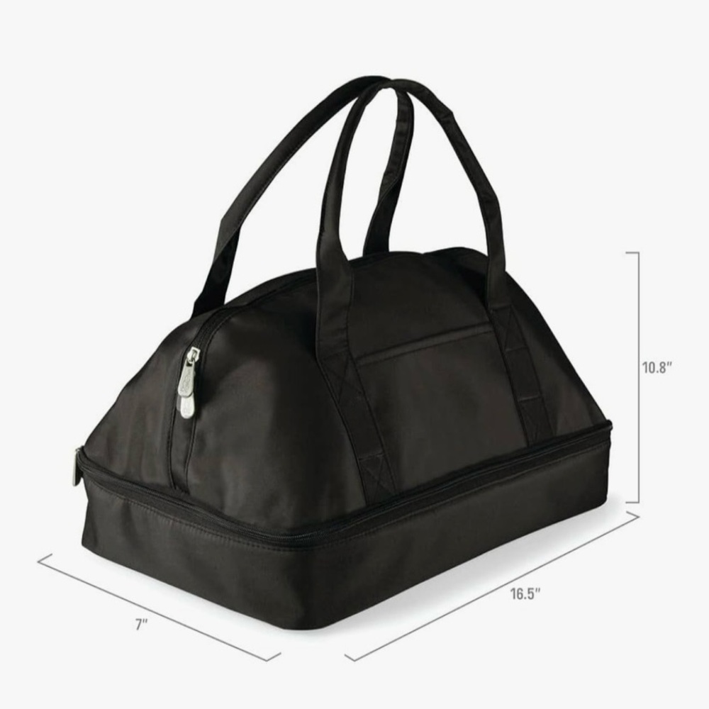 LSU Tigers- Picnic Time Oniva NCAA Potluck Tote Casserole Carrier Black - Picture 4 of 11